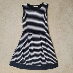 Women's Sixty Navy Striped A-Line Dress, Size M / 40